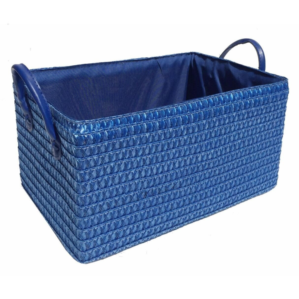 Kids Polyester Storage Basket Organiser With Handles 30 x 20 x 16 cm