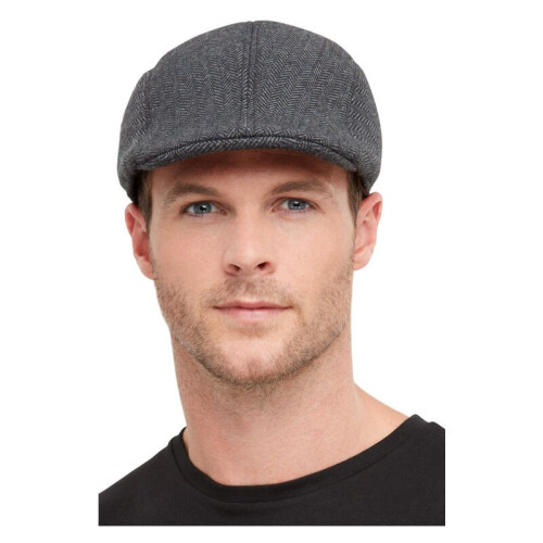 Smiffy's Mens 20s Peaky Gangster Flat Cap