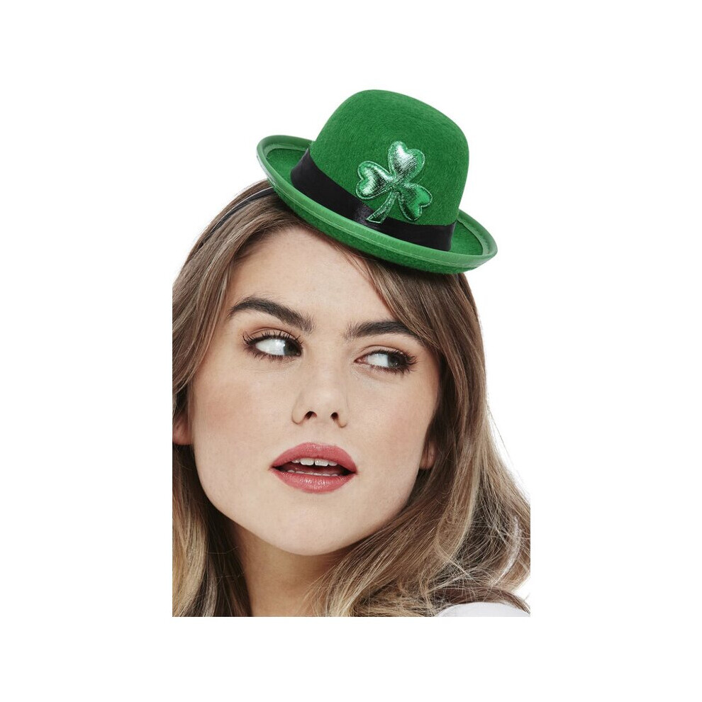 Womens Paddy's Day Mini Bowler Hat