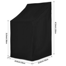 Waterproof Chair Cover High Backrest Patio Furniture Cover Home Garden Outdoor