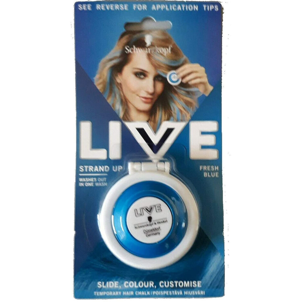 Schwarzkopf Live Strand Up Hair Chalk - Fresh Blue