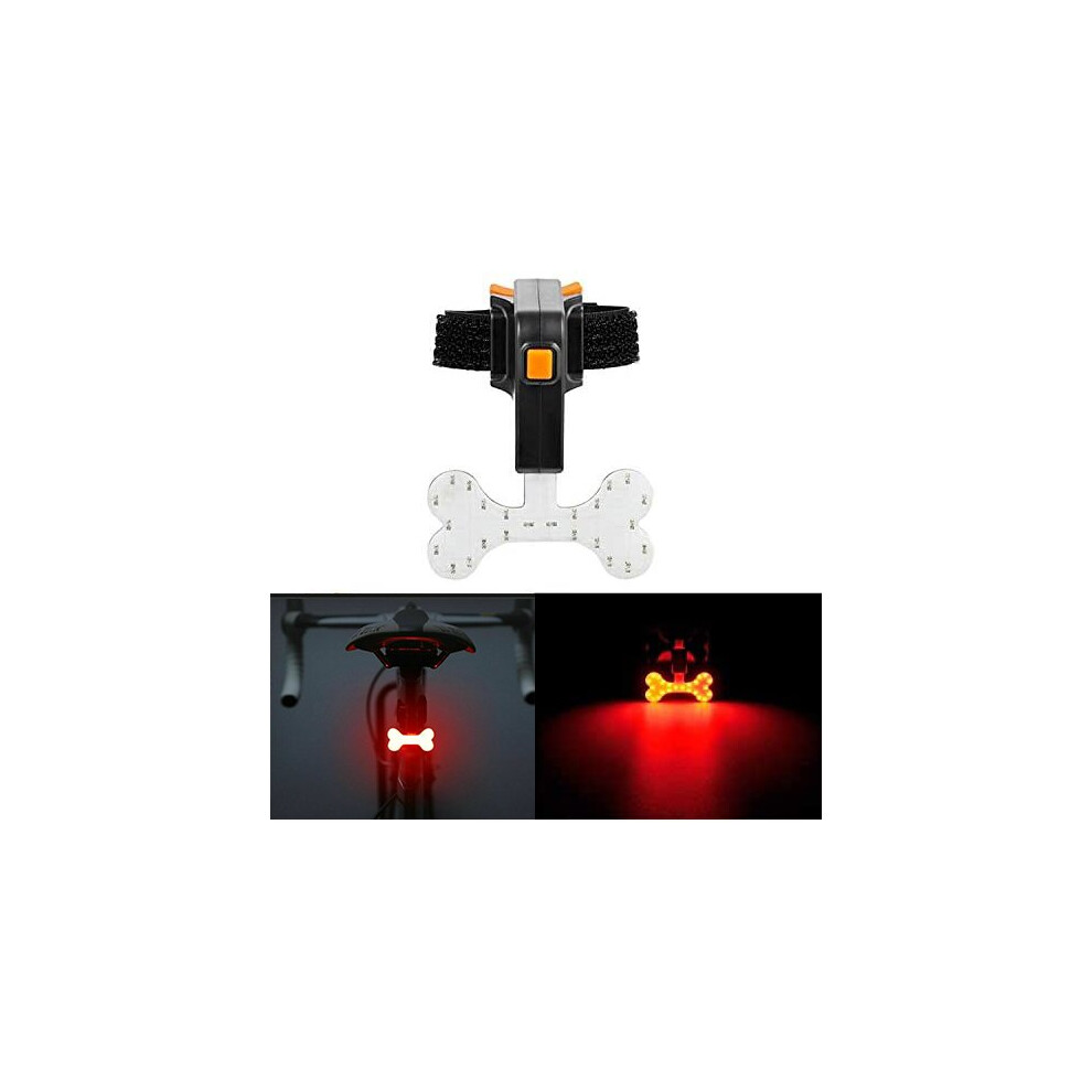 2PCS USB Charging Riding Light Rear Lamp Safety Warning Light