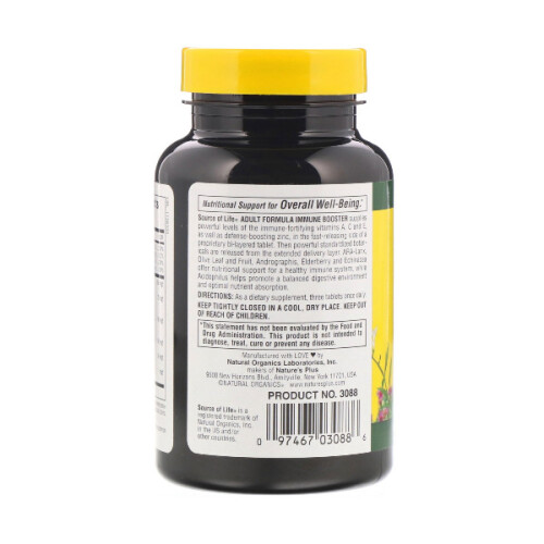 NaturesPlus, Source of Life, Immune Booster, 90 Tabletten 2