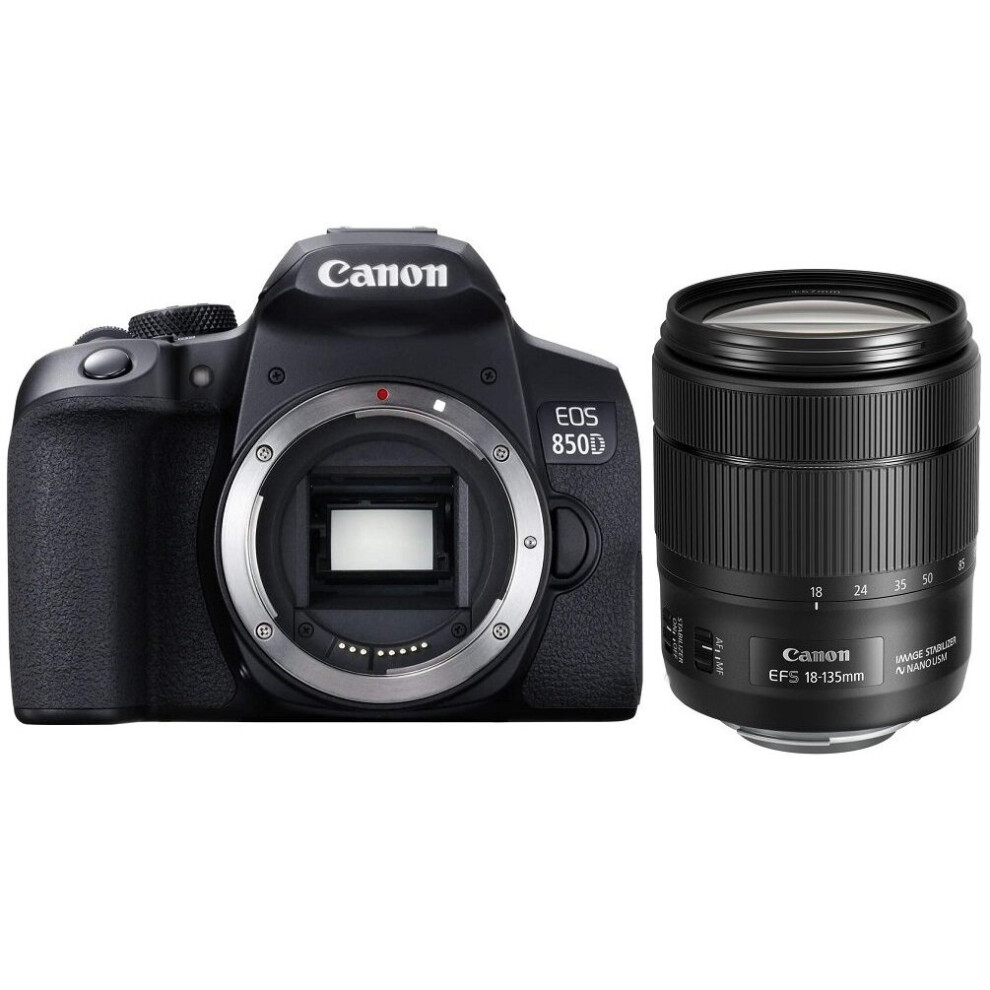 Canon Eos 850D Body + Ef-S 18-135Mm F3.5-5.6 Is Usm (Nano) Black