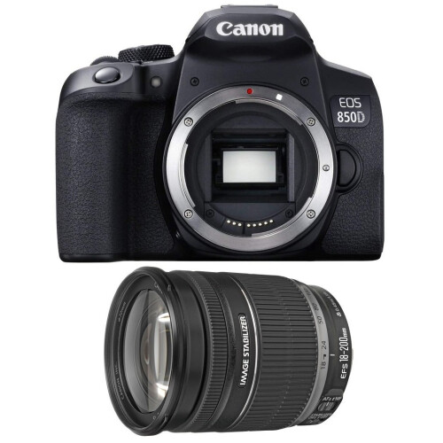 Canon CANON EOS 850D Σώμα Μαύρο + EF-S 18-200mm F3.5-5.6 IS
