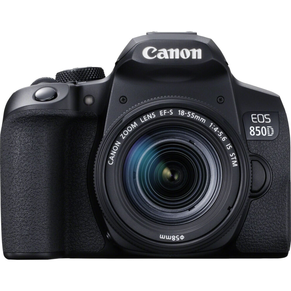 Canon Eos 850D Kit With Ef-S 18-55Mm F/4-5.6 Is Stm Lens – Ideal For Beginners & Travel Black