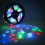 (Warm white) 5M 100LEDs Solar Powered LED RGB Light Strip Tape 3