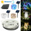 (Warm white) 5M 100LEDs Solar Powered LED RGB Light Strip Tape 1