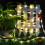 (Warm white) 5M 100LEDs Solar Powered LED RGB Light Strip Tape 10