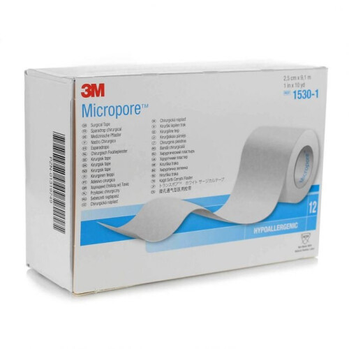 3M 3M Micropore Surgical Tape 2.5cm x 9.1m x6 Pack