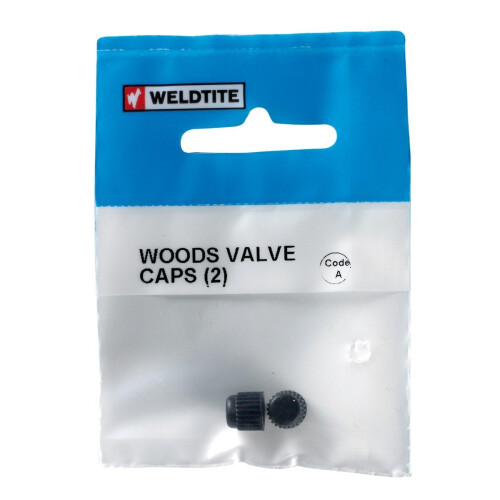 Weldtite Bike Bits Woods Valve Caps - 2 Pieces