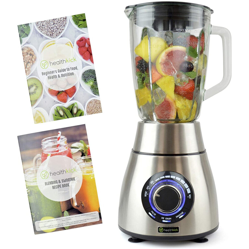 healthkick 1200w Ice Crushing Smoothie Blender ï¿½ 1.8L Glass Jug