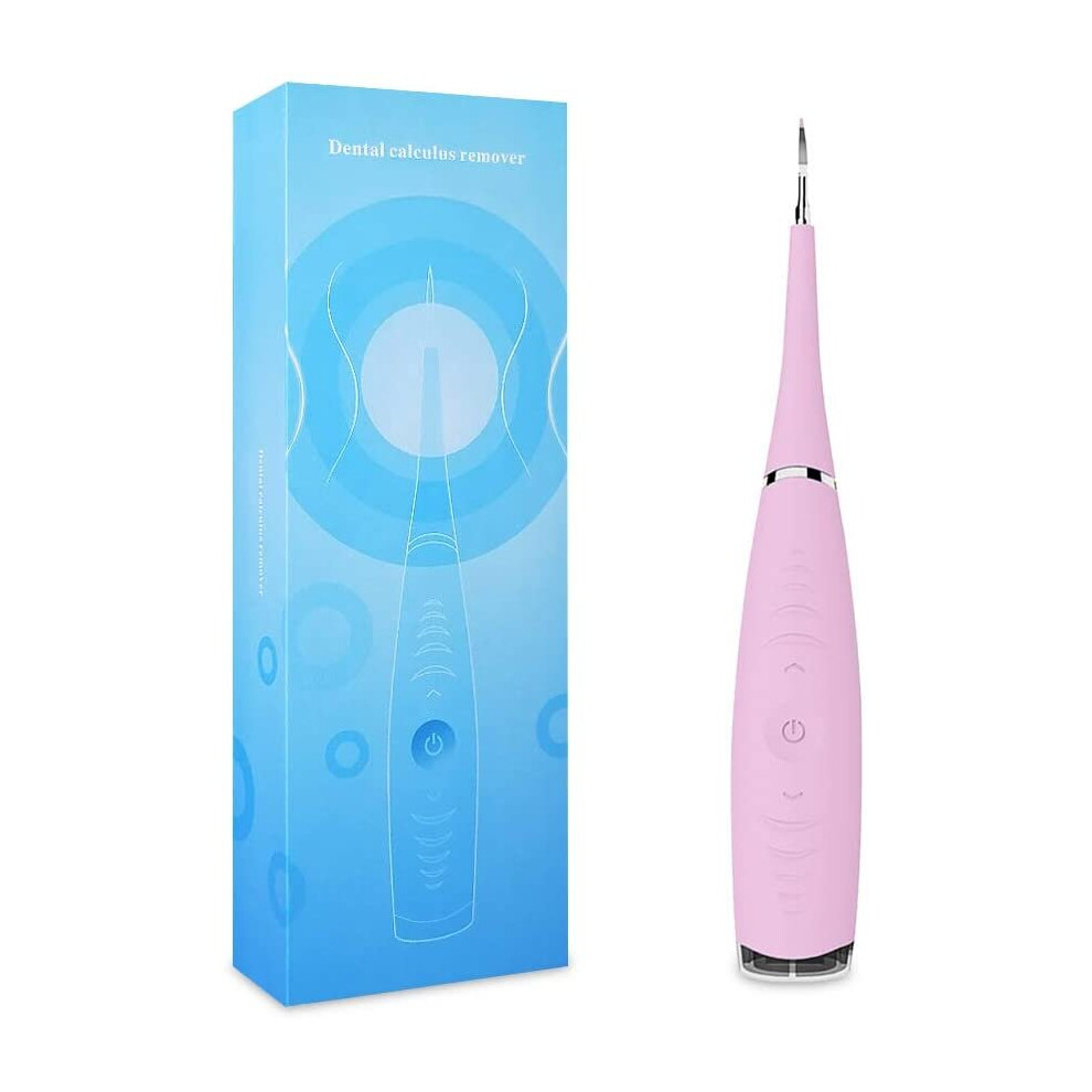 Electric Dental Plaque Reduction Tool for Dental Calculus, Tartar, Tooth Stain-Pink