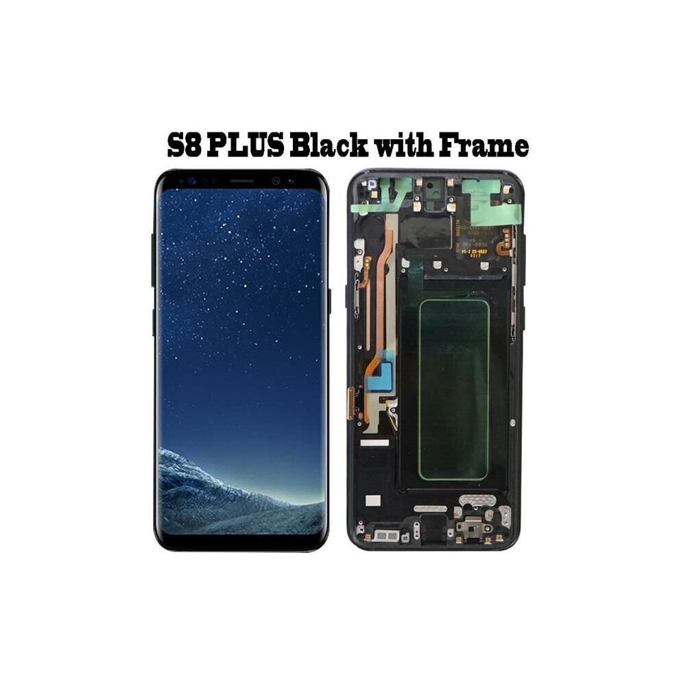 (S8 Plus ) Original Super Amoled S8 Lcd With Frame For Samsung Galaxy S8 G950 G950f Display S8 Plus G955 G955f Touch Screen Digitizer Black 6018735946931