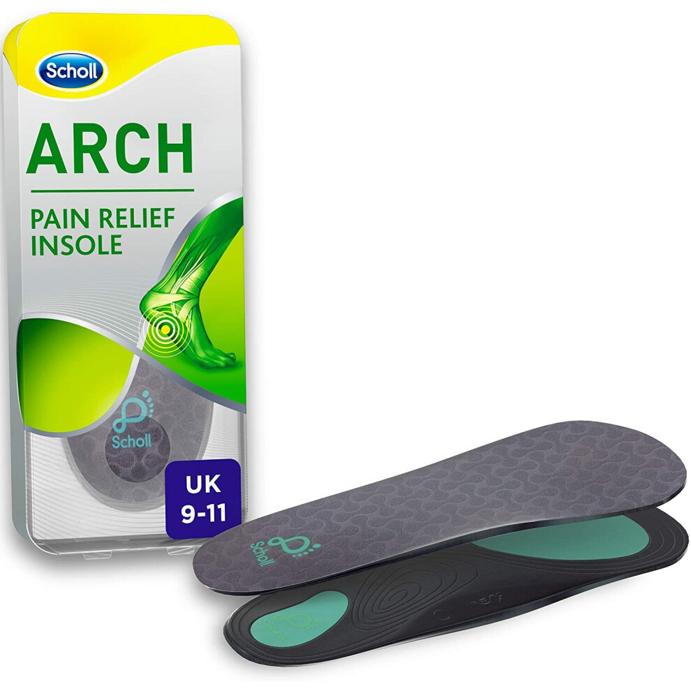 Scholl Orthotic Insole Arch Pain Relief, Large, UK Size 9-11