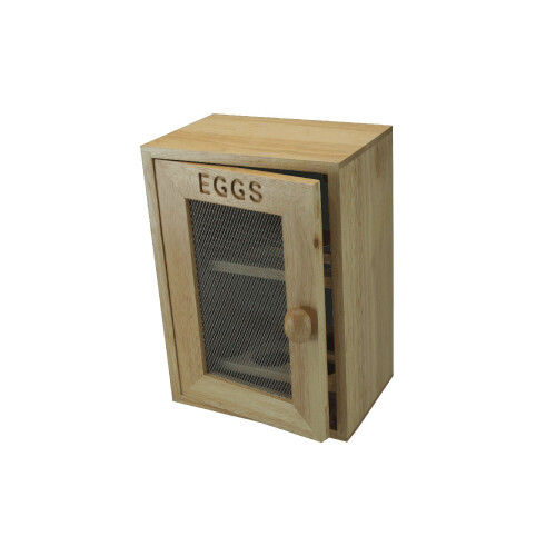 Kitchen Wall Mounted Egg Holder Cabinet Mesh Front Window Cupboard Storage Rack