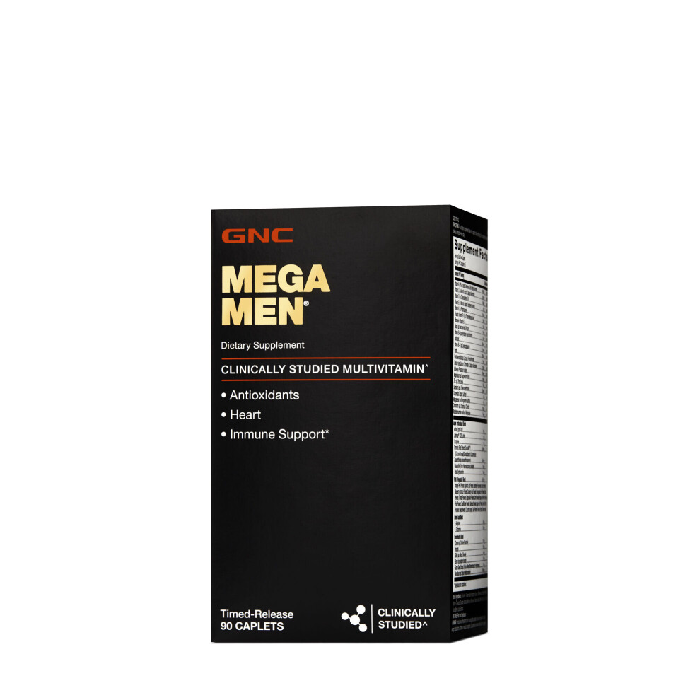 GNC Mega Men, Clinically Studied Multivitamin, 90 Timed-Release Caplets