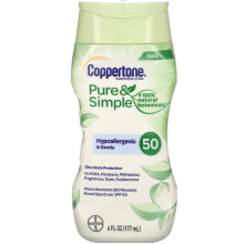 Coppertone, Pure & Simple, Sunscreen Lotion, SPF 50, 177ml