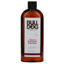 BULLDOG Herrenpflege Duschgel Vetiver & schwarzer Pfeffer, 500 ml