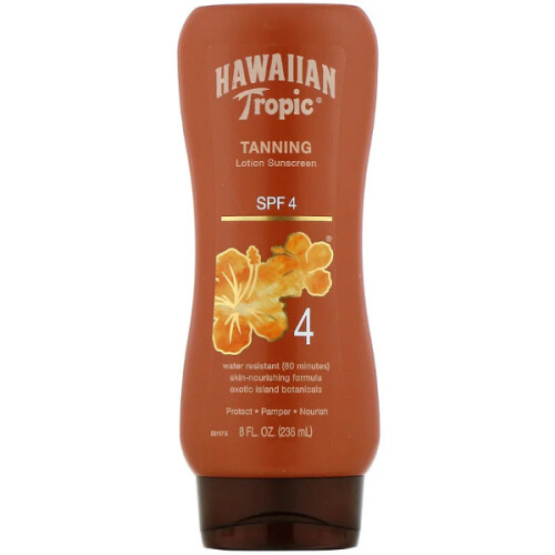 Burt's Bees Hawaiian Tropic, Tanning, Lotion Sunscreen, SPF 4, 236ml