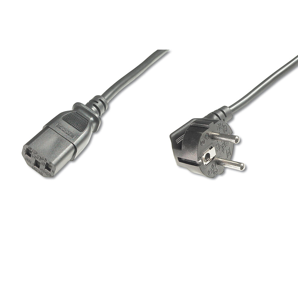Assmann Electronic Ak-440100-018-S Power Cable 1.8 M Cee7/7 C13 Coupler Black 4016032311713