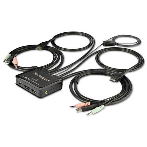 StarTech.com Switch KVM - STARTECH - SV211HDUA4K - 2 Porte - 4K 60Hz - Alimentato da USB