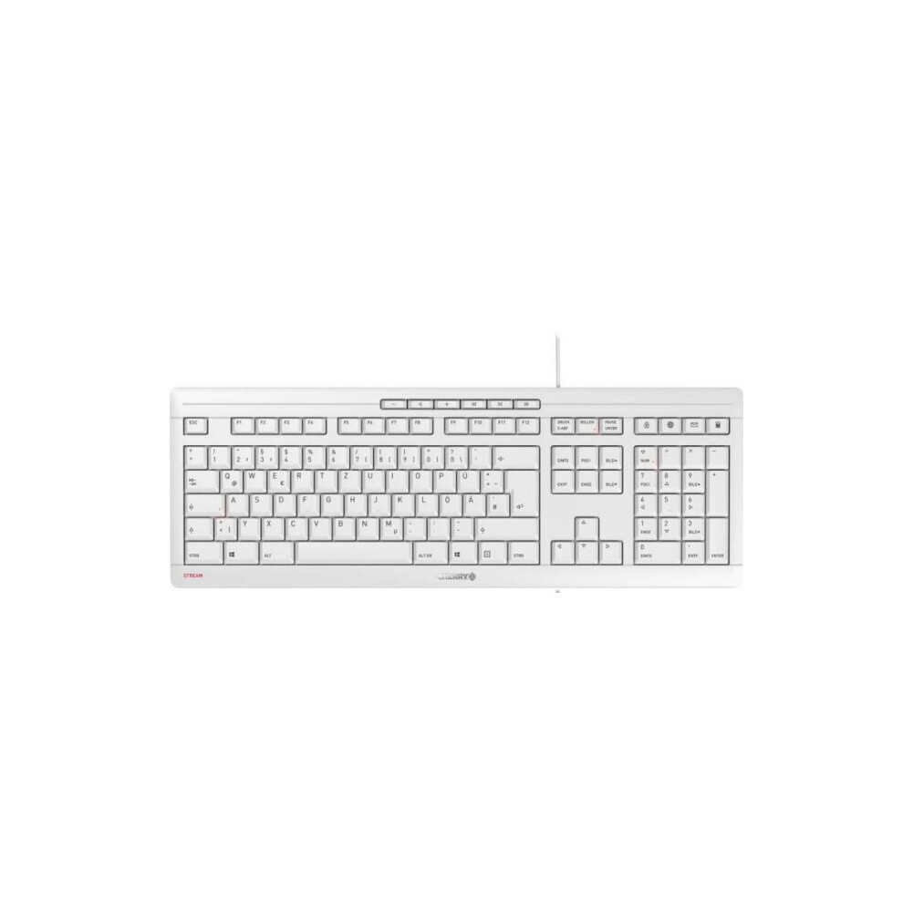 Cherry Jk-8500 Keyboard Usb Qwertz German White White,Red 4025112090165