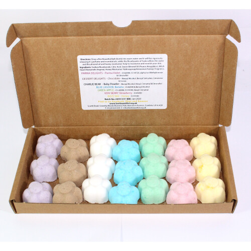 21pk Bee Beautiful Bath Bombs Set Mixed Scents on OnBuy
