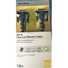 Belkin 1.8m DVI to D Dual-link Monitor Cable Male To Male 1.8m - Black
