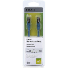 Belkin 1m RJ45 Male to Male Fast CAT5e Snagless Patch Cable - Blue