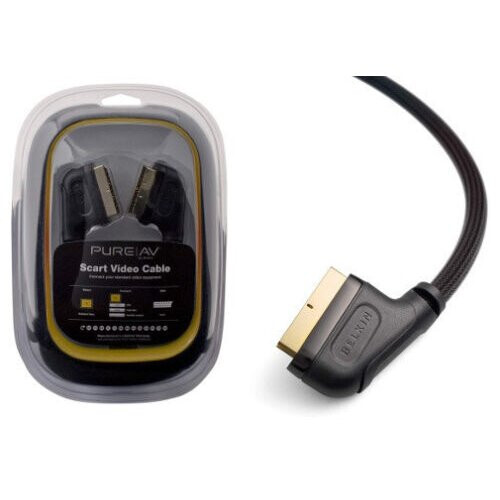 Belkin BELKIN BLACK SCART AV AUDIO VIDEO CABLE, 3M