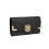 (Black) Leather Look Classic Long Purse 1