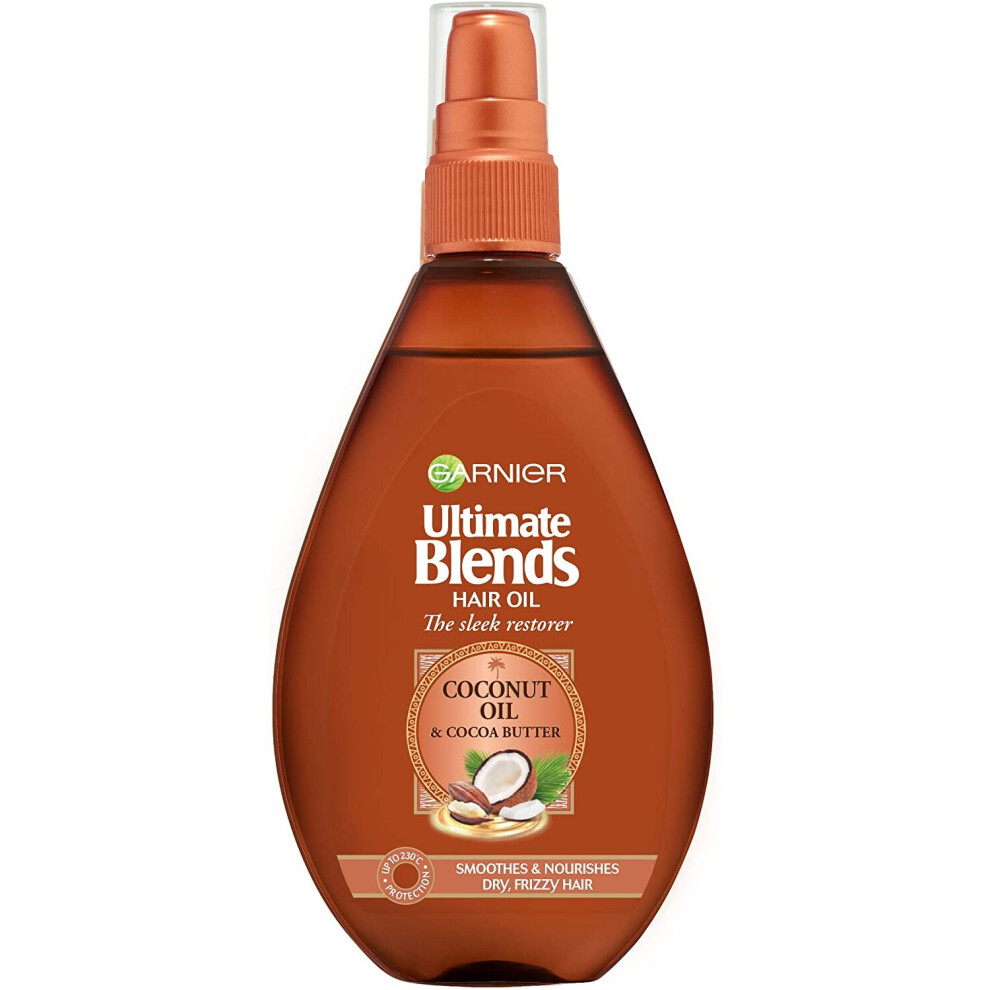 Garnier Coconut Hair Oil for Dry Frizzy Hair,  Leaves Hair Smelling Divine - 150ml