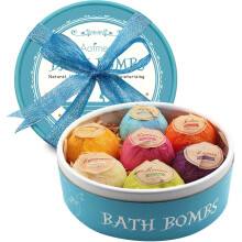 Aofmee Bath Bombs Gift Set, Fizzies Spa Kit Perfect for Moisturizing Skin - 7pcs