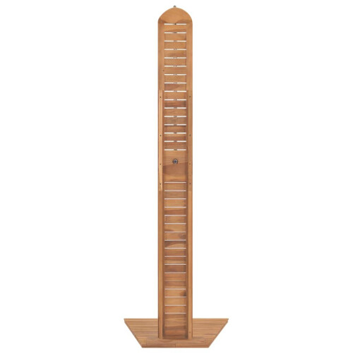VidaXL vidaXL Solid Teak Garden Shower 70x75x204cm Freestanding Poolside Tower Stall 2