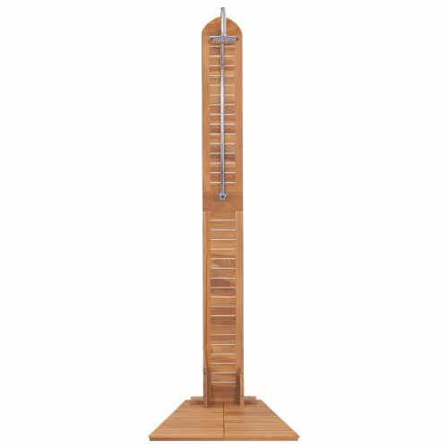 VidaXL vidaXL Solid Teak Garden Shower 70x75x204cm Freestanding Poolside Tower Stall 1