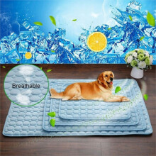 (XL 100*70cm) Pet Self Cooling Gel Mat Cool Mat For Dogs Cats Pad Bed Mattress Heat Relief AA