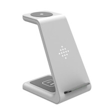 (FOR SAMSUNG, WHITE) Wireless Charger 3 in 1 Qi charger Fast Charger