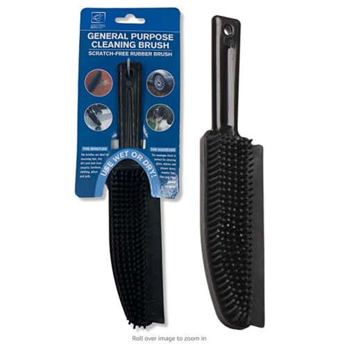 Pet Hair Remover Rubber Brush & Mirror Squeegee 1