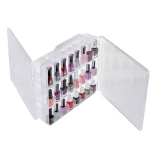 48pc Clear Nail Varnish Storage Case