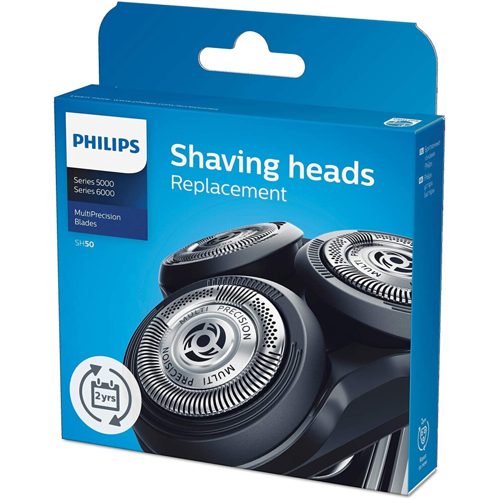 Philips SH50/50 Replacement Blades for Series, Easy to replace 5000 Electric Shavers