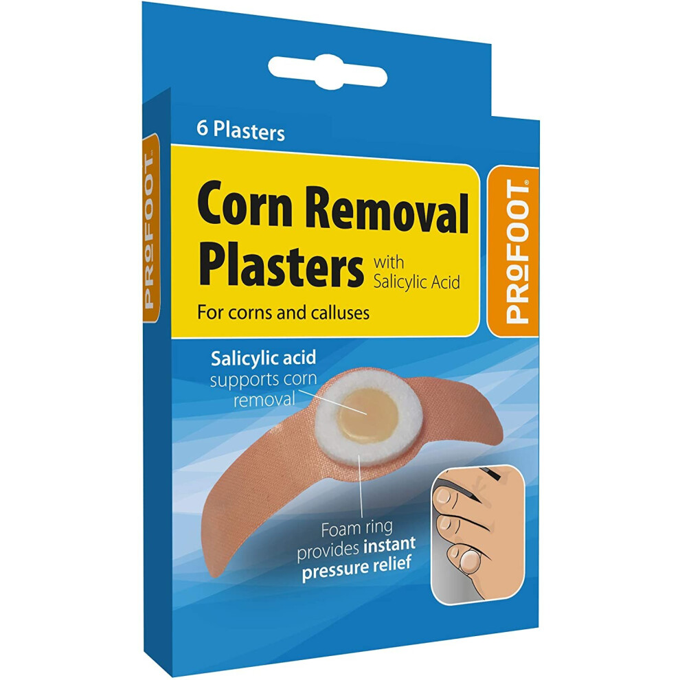 Profoot Corn Removal Plaster, Ideal for the Removal of Corns and Calluses - corn caps - 2 packs of 6