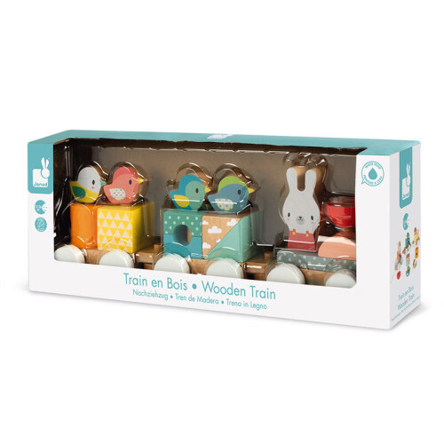 Janod Janod Pure Train - Plush Soft Toy 1