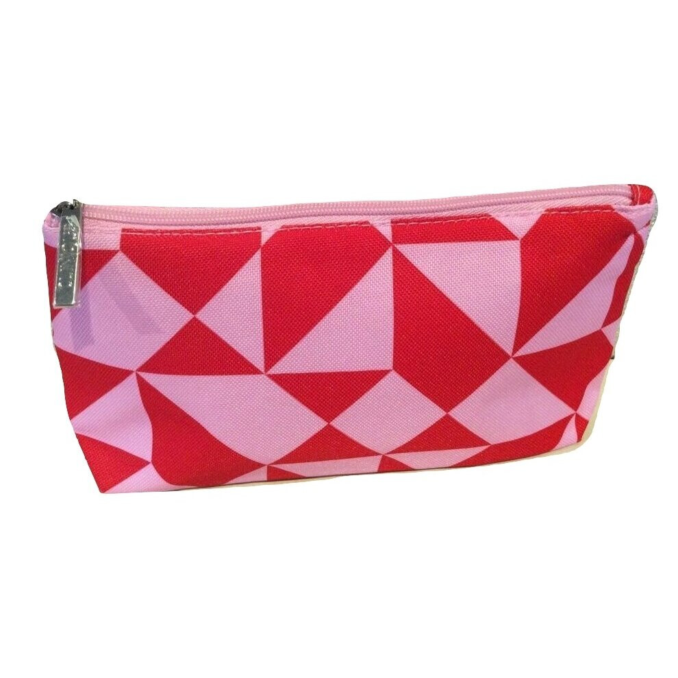 Clinique two tone pink makeup cosmetics bag