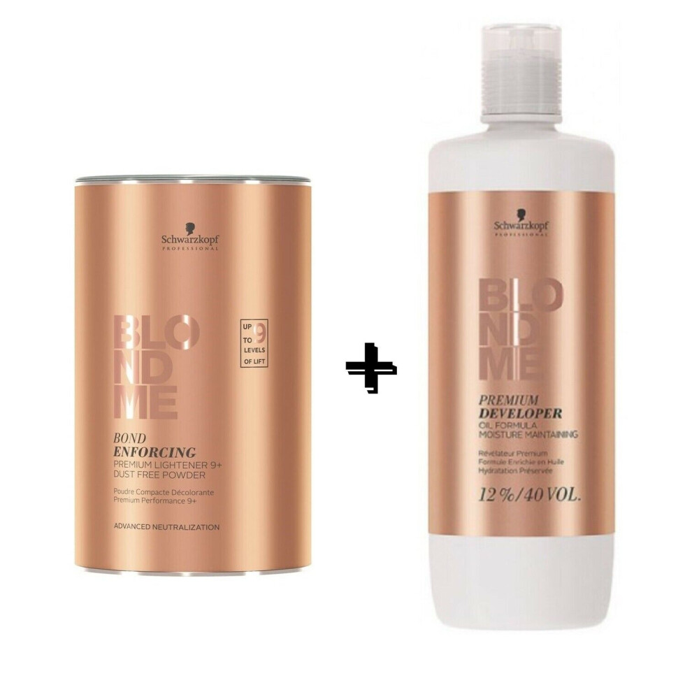 Schwarzkopf Blond me 9+ Powder 450g + 12% Developer 1L-image-OPC-P5ZW6RP-NEW