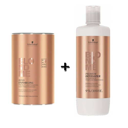 Schwarzkopf Schwarzkopf Blond me 9+ Powder 450g + 9% Developer 1L