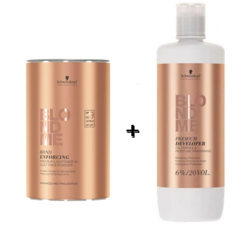 Schwarzkopf Schwarzkopf Blond me 9+ Powder 450g + 6% Developer 1L