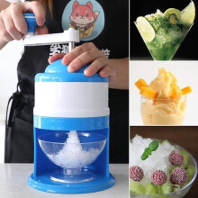 Portable Hand Crank Manual Ice Shaver Crusher Shredding Snow Cone Maker Machine