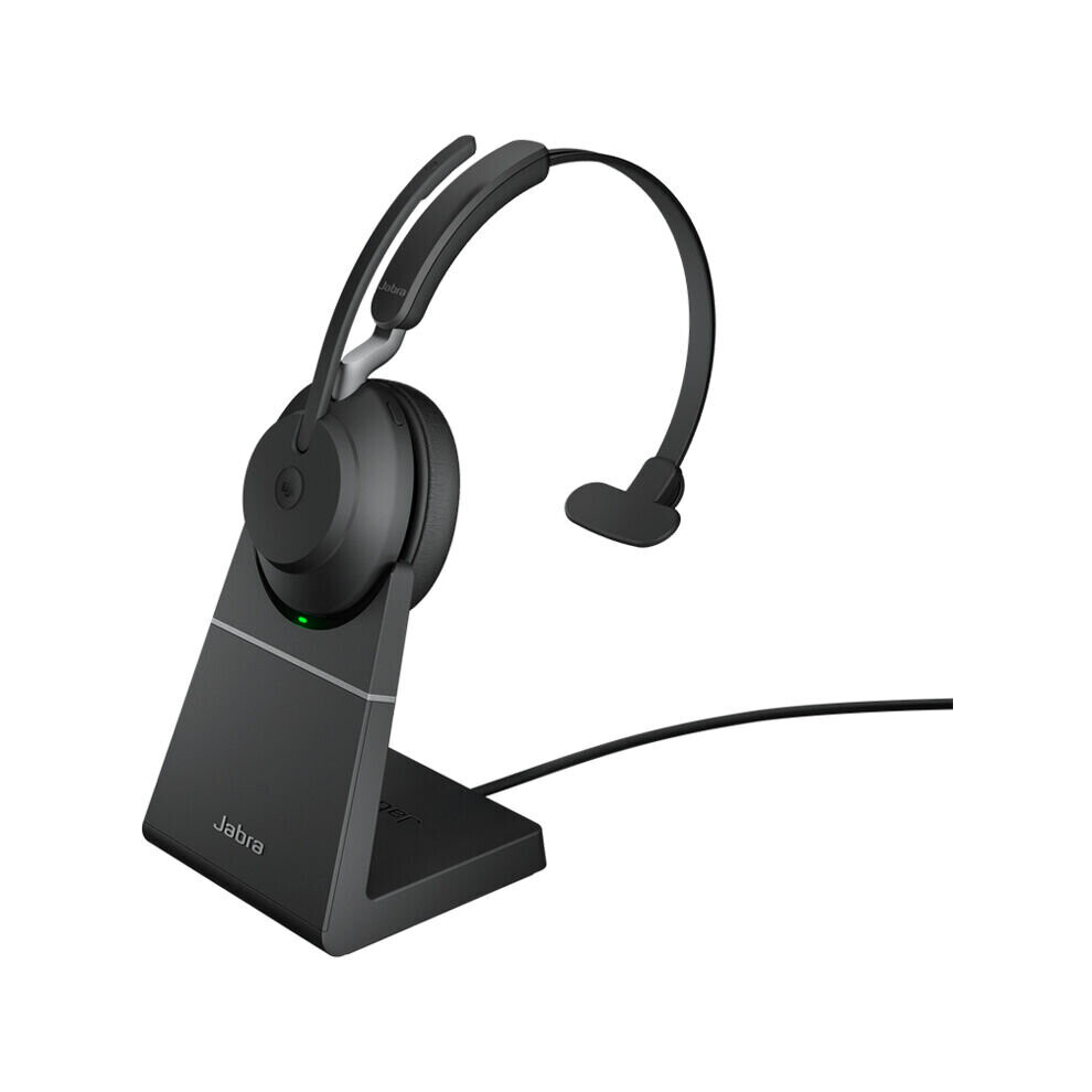 Jabra Evolve2 65 Mono Wireless On-Ear Headset (Microsoft Teams, USB Type-C, Black)