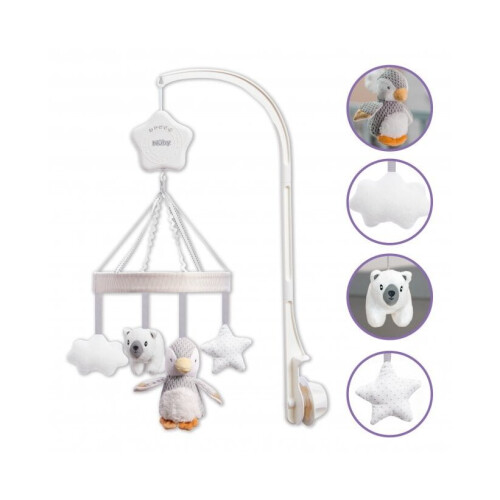 Nuby Nuby Penguin Musical Baby Cot Mobile